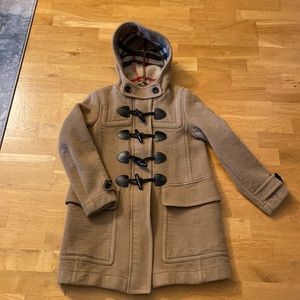 Burberry Brit Camel Toggle Wool Coat